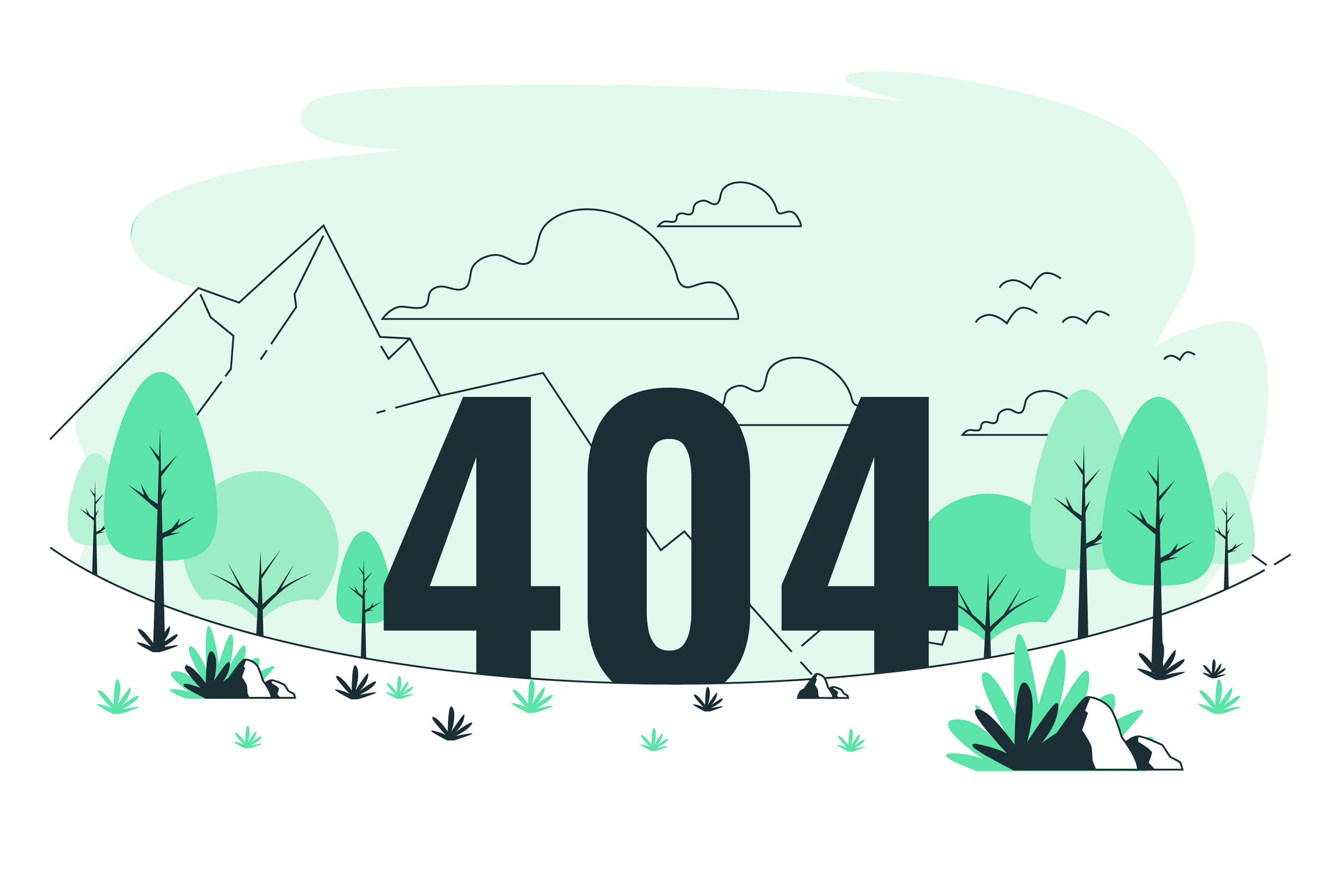 Illustration for 404 error – page not found